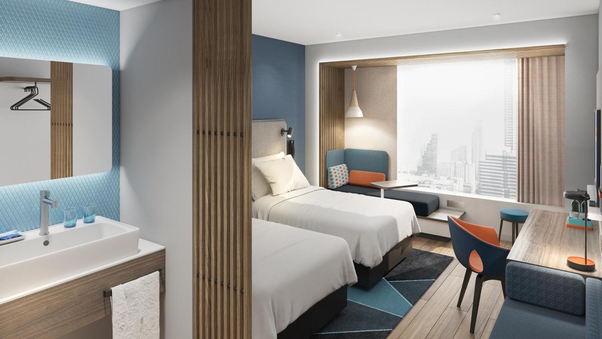 Holiday Inn Express Qingdao Shibei By Ihg Exterior foto